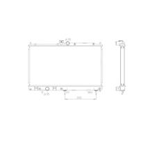 Nrf 53592 - RADIADOR ALU BRAZED MITSUBISHI LANC