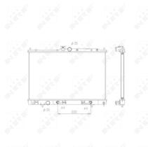 Nrf 53594 - RADIADOR ALU BRAZED MITSUBISHI OUTL