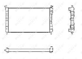 Nrf 53600 - RADIADOR ALU BRAZED FIAT PALIO 96-
