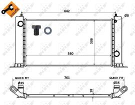 Nrf 53603 - RADIADOR ALU BRAZED FIAT STILO 01-