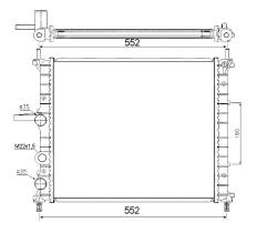 Nrf 53607 - RADIADOR ALU MECHAN FIAT BRAVA 95-