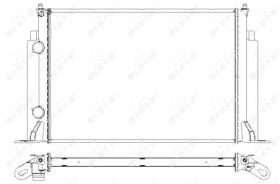 Nrf 53609 - RADIADOR ALU BRAZED FIAT STILO 01-