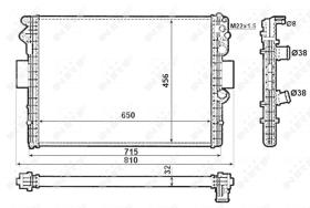 Nrf 53612 - RADIADOR ALU MECHAN IVECO DAILY II
