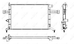 Nrf 53628 - RADIADOR ALU BRAZED OPEL VAUXHALL A