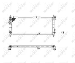  53631 - RADIADOR ALU MECHAN OPEL VAUXHALL C