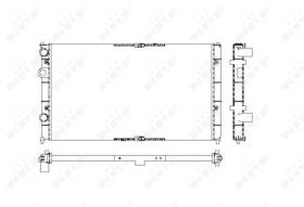 Nrf 53632 - RADIADOR ALU MECHAN SEAT INCA 95-