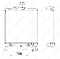 Nrf 536355 - RADIADOR ALU BRAZED HONDA CIVIC 91-