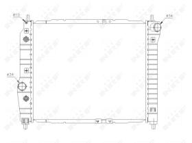Nrf 53638 - RADIADOR ALU BRAZED CHEVROLET (GM)