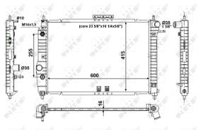 Nrf 53639 - RADIADOR ALU BRAZED CHEVROLET (GM)