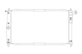 Nrf 53647 - RADIADOR ALU BRAZED DAEWOO LEGANZA