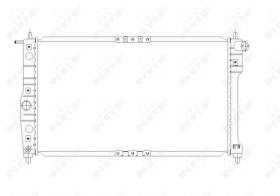 Nrf 53649 - RADIADOR ALU BRAZED DAEWOO LEGANZA