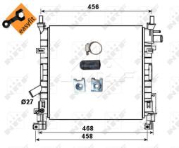 Nrf 53651 - RADIADOR ALU MECHAN FORD KA 09/1996