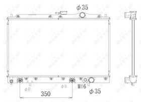 Nrf 536552 - RADIADOR ALU BRAZED MITSUBISHI GALA