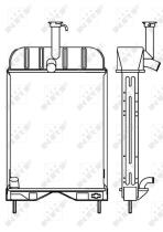Nrf 53656 - RADIADOR ALU BRAZED MASSEY FERGUSON