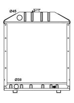 Nrf 53664 - RADIADOR ALU BRAZED FIAT AGRI 680 7