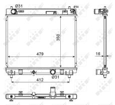  53667 - RADIADOR ALU BRAZED TOYOTA YARIS 05