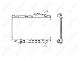 Nrf 536707 - RADIADOR ALU BRAZED TOYOTA COROLLA