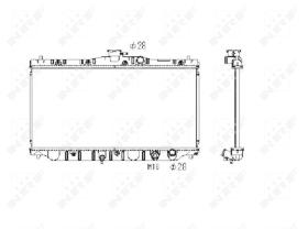 Nrf 536711 - RADIADOR ALU BRAZED HONDA ACCORD 81