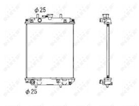Nrf 53674 - RADIADOR ALU BRAZED DAIHATSU CUORE