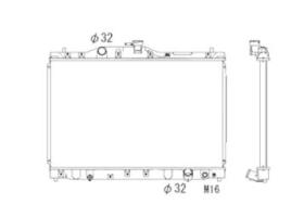 Nrf 53676 - RADIADOR ALU BRAZED HONDA LEGEND 91