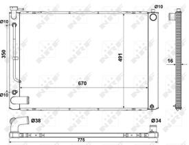 Nrf 53681 - RADIADOR ALU BRAZED LEXUS RX 330 03