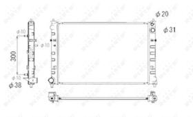 Nrf 53684 - RADIADOR ALU BRAZED MAZDA MPV II 99