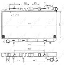 Nrf 536864 - RADIADOR ALU BRAZED NISSAN 100NX 90