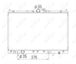 Nrf 53690 - RADIADOR ALU BRAZED MITSUBISHI SPAC