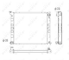  53692 - RADIADOR ALU BRAZED NISSAN 300ZX 90