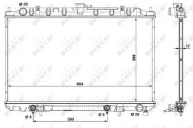  53693 - RADIADOR ALU BRAZED INFINITI I30 99