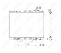 Nrf 53694 - RADIADOR ALU BRAZED NISSAN PATHFIND