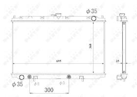 Nrf 53695 - RADIADOR ALU BRAZED NISSAN PRIMERA