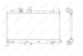 Nrf 53697 - RADIADOR ALU BRAZED SUBARU IMPREZA