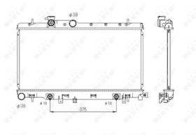  53698 - RADIADOR ALU BRAZED SUBARU IMPREZA