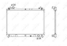 Nrf 53703 - RADIADOR ALU BRAZED SUZUKI GRAND VI