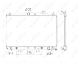 Nrf 53705 - RADIADOR ALU BRAZED TOYOTA PREVIA 0