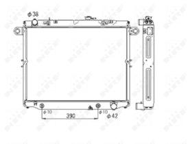 Nrf 53706 - RADIADOR ALU BRAZED TOYOTA LAND CRU