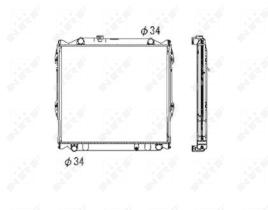 Nrf 53708 - RADIADOR ALU BRAZED TOYOTA LAND CRU