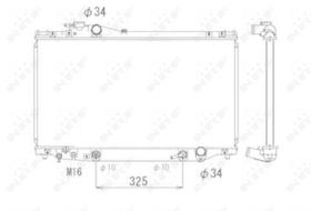 Nrf 53710 - RADIADOR ALU BRAZED TOYOTA SUPRA 93