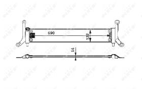 Nrf 53715 - RADIADOR ALU BRAZED AUDI Q7 06-