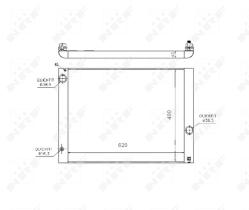 Nrf 53724 - RADIADOR ALU BRAZED BMW 545I 03-
