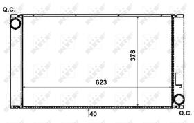 Nrf 53731 - RADIADOR ALU BRAZED BMW 525D 04-