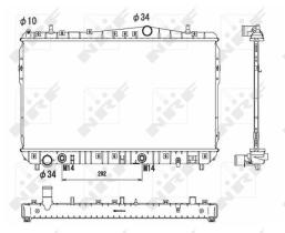 Nrf 53732 - RADIADOR ALU BRAZED CHEVROLET (GM)