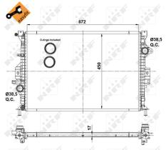 Nrf 53737 - RADIADOR ALU BRAZED FORD C-MAX 10-