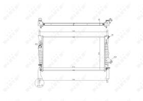 53742 - RADIADOR ALU BRAZED FORD TRANSIT 26