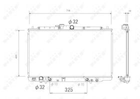 Nrf 53744 - RADIADOR ALU BRAZED HONDA ACCORD CO