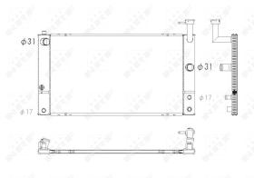 Nrf 53747 - RADIADOR ALU BRAZED TOYOTA PRIUS 03
