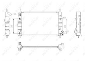 Nrf 53748 - RADIADOR ALU BRAZED FORD MONDEO 93-