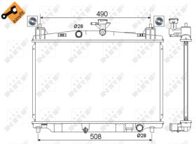 Nrf 53751 - RADIADOR ALU BRAZED MAZDA 2 07-