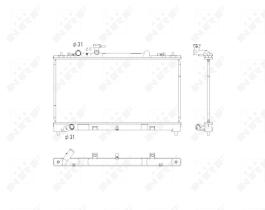 Nrf 53752 - RADIADOR ALU BRAZED MAZDA 6 07-